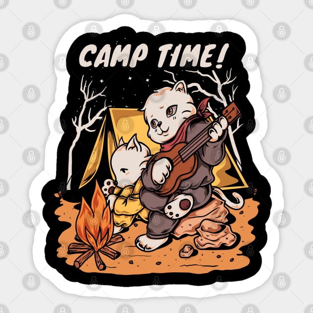 Camp Time Sticker by unygara